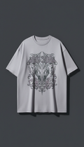 Oversized Gothic Motif T-Shirt